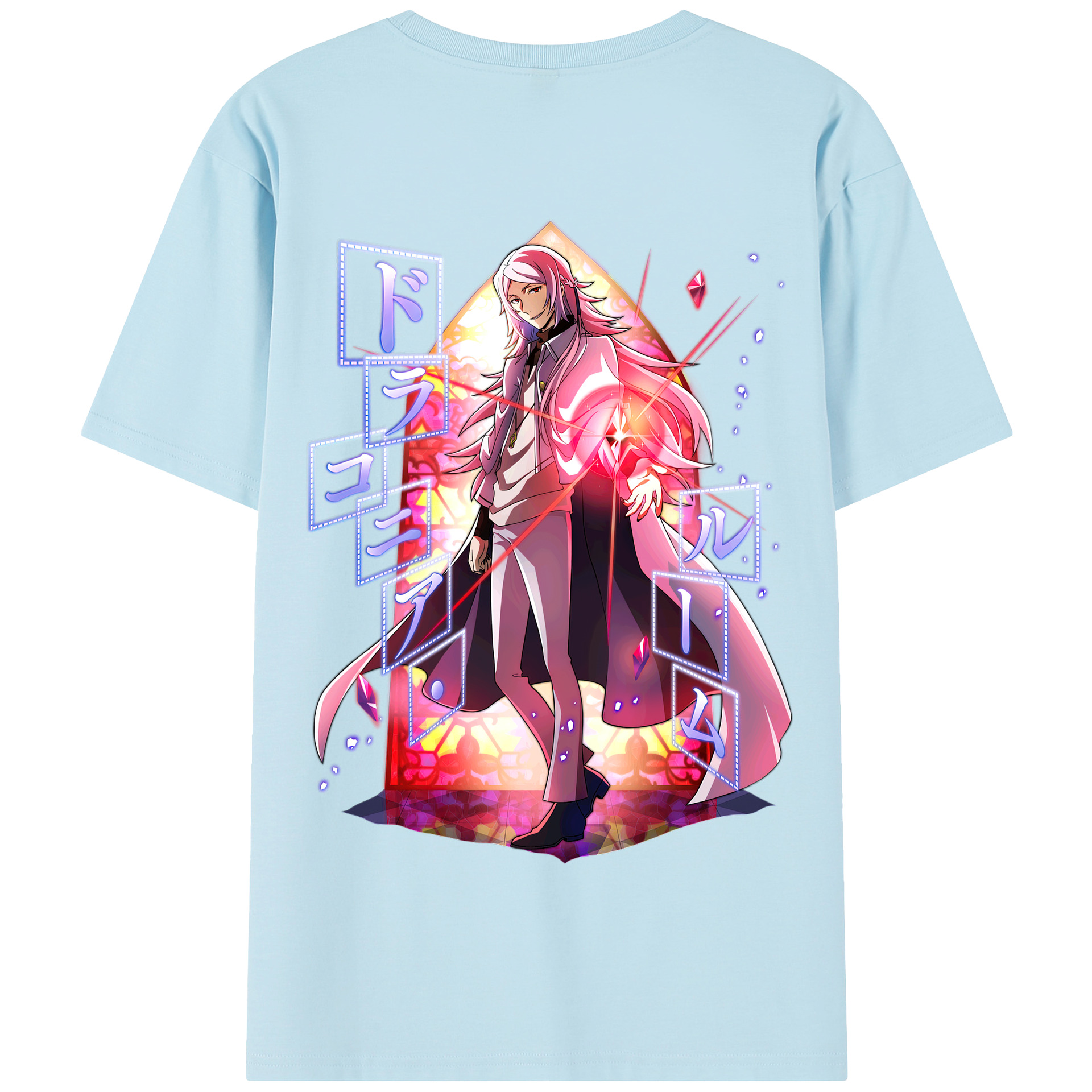 （画像用） 文豪ストレイドッグス Bungo Stray Dogs 綿100％半袖Tシャツ（背面プリント）